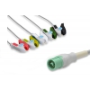 Kabel kompletny EKG do Datascope / Mindray / Fukunda, 5 odprowadzeń, klamra, wtyk 12 pin